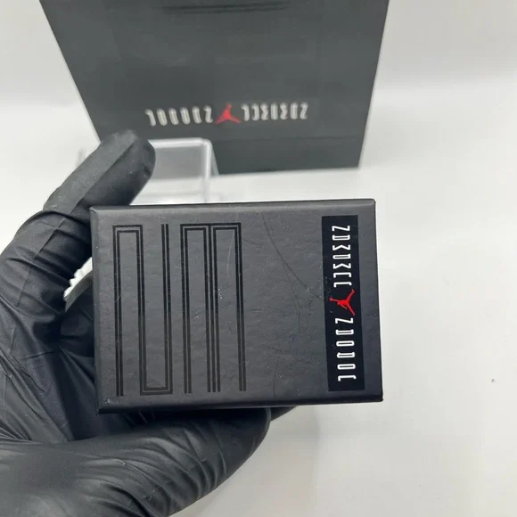 Retro Jordan 11 Custom Black Sneaker Keychain w/ box, bag, and display case - Picture 10 of 11